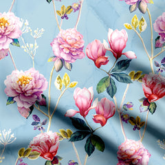 flowers allover Print Fabric