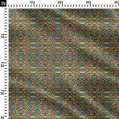 Colors Graphic Waves Print Fabric