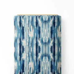 Watercolor Blue Design Print Fabric