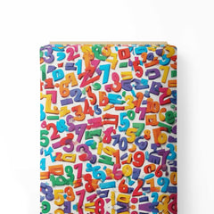 Numbers Dilution Print Fabric