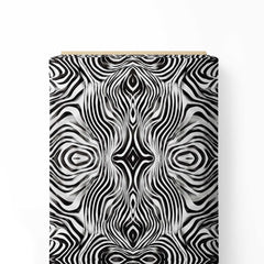 Black White Dilution Print Fabric