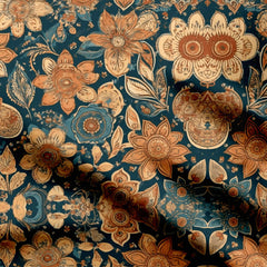 Ethnic Floral 1 Print Fabric