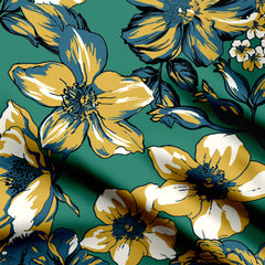 flowers allover 2 Print Fabric