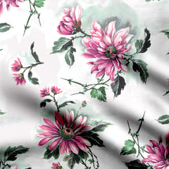 abstract floral Cotton Fabric