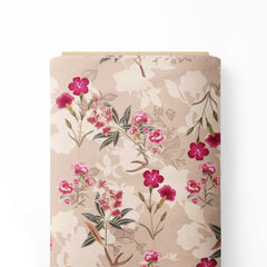flower allover with flowers shadow Print Fabric