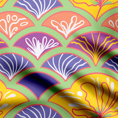 Rainbow - Petals Print Fabric