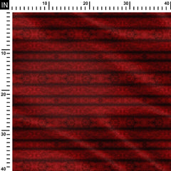 Red Hori Print Fabric