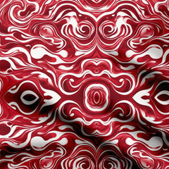 Red Dilution Print Fabric