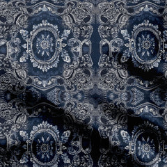 Bohemian Navy Print Fabric