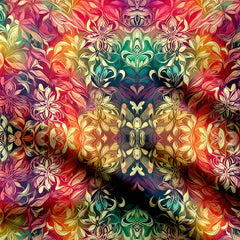Color Floral Print Fabric