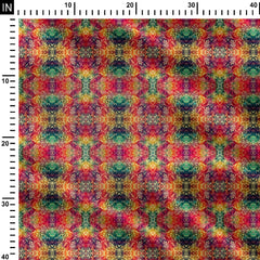 Abstract Rainbow Print Fabric