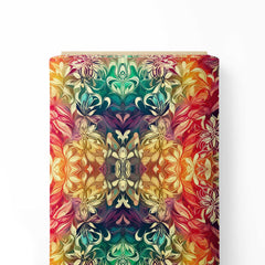 Abstract Rainbow Print Fabric