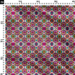 Color Mandala Design Print Fabric