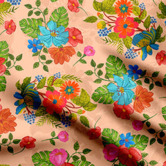Gardenia Posy Print Fabric