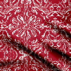 Ogee Floral Print Fabric