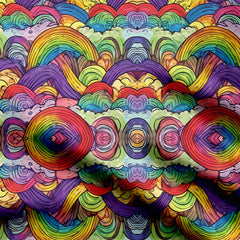 Rainbow Print Fabric