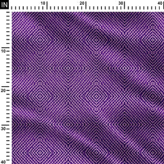 Purple Geo Dots Print Fabric