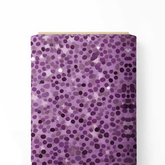 Purple Dots 2 Print Fabric