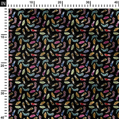 colours of wing pattern Print Fabric