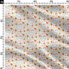 Farm song Print Fabric