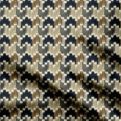 mini ikat pattern Print Fabric