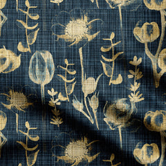 textured flower Print Fabric