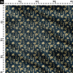 textured flower Print Fabric