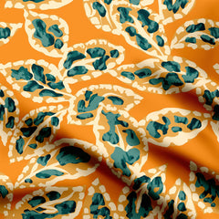 ajrakh leaves 1 Print Fabric