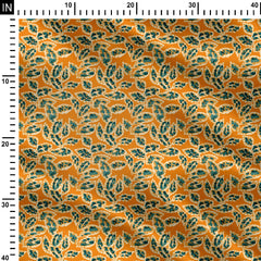 ajrakh leaves 1 Print Fabric