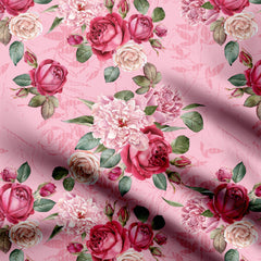 Rose allover Print Fabric