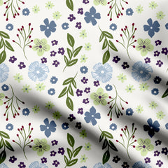 Floral garden Cotton Poplin Print Fabric