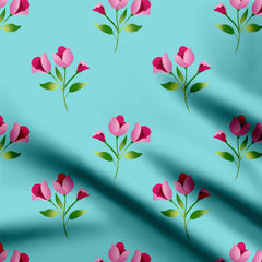 Pinkest Lily Print Fabric