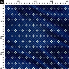 Floral Running Dotted Line Print Fabric