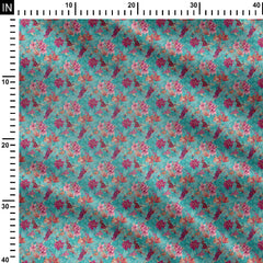 Celeste Lily Garden Print Fabric