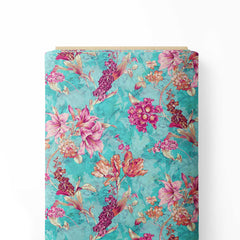 Celeste Lily Garden Print Fabric