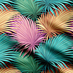 Carnival Palm Tree Print Fabric