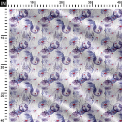 abstract flowers Print Fabric