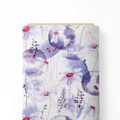 abstract flowers Print Fabric
