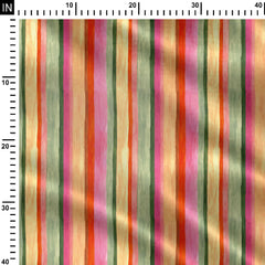 Colorfull Stripes Print Fabric