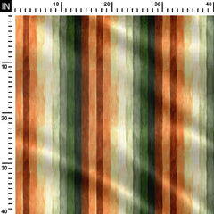 Abstract Stripes Print Fabric