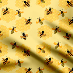 busy bee Print Fabric