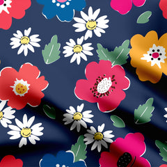 multi flowers Print Fabric