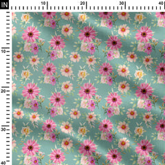 Rayon 1 Meter Cosmos Family Print Fabric