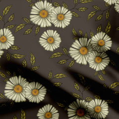Daisy Meadow - Dark Print Fabric