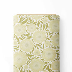 Soft Green Florals Print Fabric