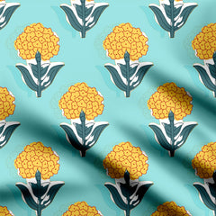 Ajrakh pattern Print Fabric