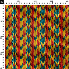 Ruby Braids Print Fabric