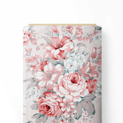 Roja Flower Corner Print Fabric