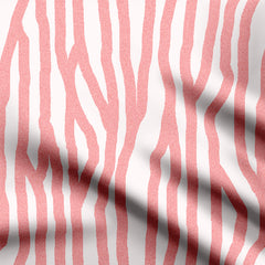 Random ridges peach lines Print Fabric