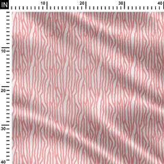 Random ridges peach lines Print Fabric